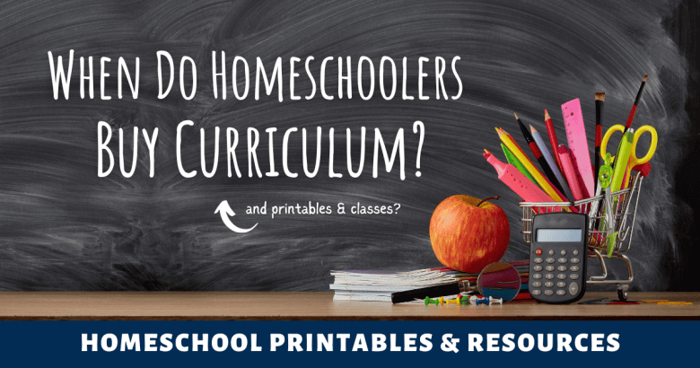When Do Homeschool Parents Buy Curriculum?
